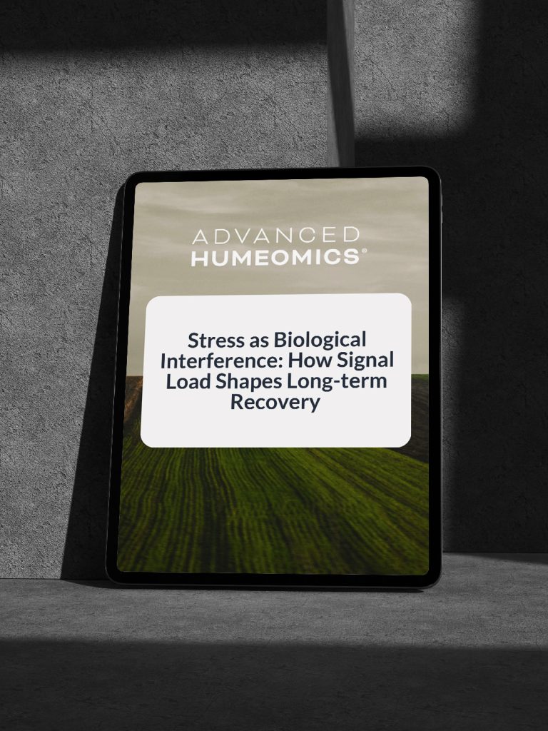 Stress as Biological Interference: How Signal Load Shapes Recovery
